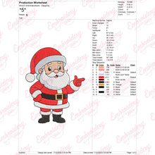 Happy Santa Claus Christmas Embroidery Design