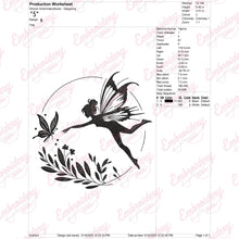 Flower Fairy Embroidery Design