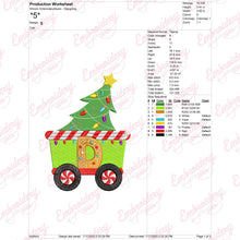 Christmas Train Delight Embroidery Design