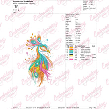 Beautiful Peacock Embroidery Design
