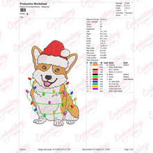Christmas Corgi Delight Embroidery Design