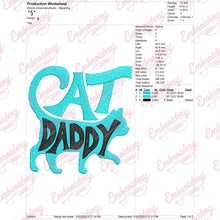 Cat Daddy Machine Embroidery Design