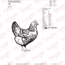 Chicken Embroidery Design