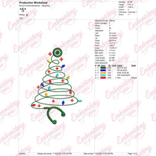 Healthcare Christmas Light Embroidery Design