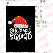 Christmas Squad Santa Hat Embroidery Design
