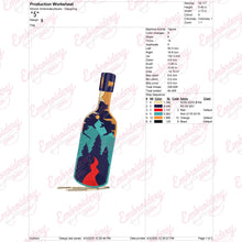 Bottle of Adventure Embroidery Design