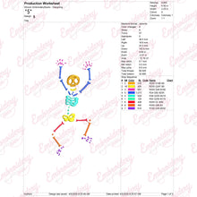 Funny Dancing Skeleton Embroidery Design