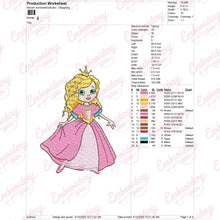 Designs Princess Embroidery Design
