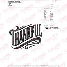 Thanksgiving Thankful Embroidery Design