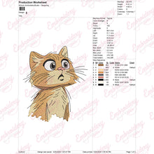 Cute Pet Cat Embroidery Design