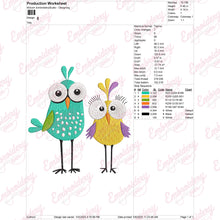 Cute Birds Embroidery Design