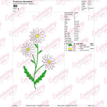 Marvelous Daisy Flower Embroidery Design