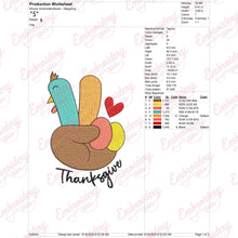 Peaceful Thanksgiving Turkey Embroidery Design