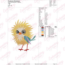 Crazy Bird Embroidery File Instant Download