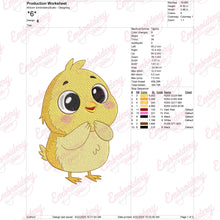 Cute Little Chick Embroidery Design