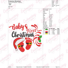 Baby's First Christmas Machine Embroidery Design