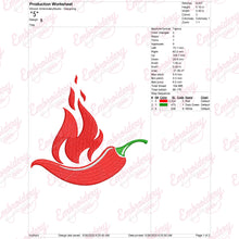 Rad Chilli Embroidery Design