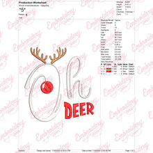 Oh Deer: Christmas Puns Embroidery Design