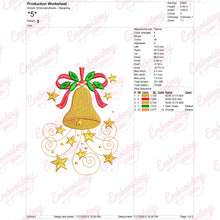 Christmas Jingle Bell Embroidery Design