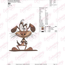 Funny Crazy Dog Embroidery Design