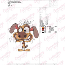 Cute & Crazy Dog Embroidery Design