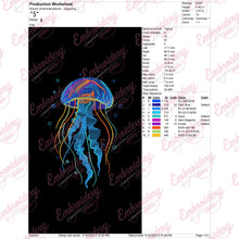 Jellyfish Machine Embroidery Design