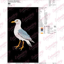 Seagull Bird Embroidery Design