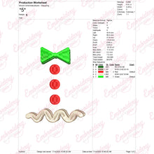 Gingerbread Man Attire Christmas Embroidery Design
