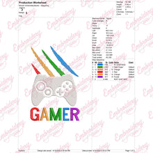 Cat Scratch Joystick Embroidery Design