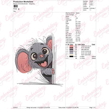 Peeking Elephant Embroidery Design