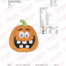 Pumpkin Halloween Embroidery Design