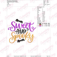 Halloween Sweet and Spooky Embroidery Design