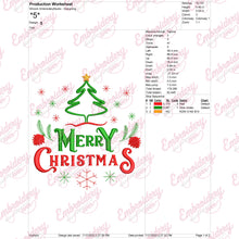 Merry Christmas Wishes Embroidery Design