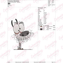 Funny Crazy Dog Embroidery Design