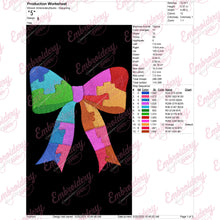 Autism Coquette Bow Embroidery Design