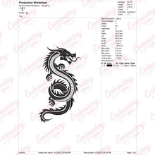 Dragon Machine Embroidery Design