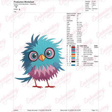 Unique Crazy Bird Embroidery Design