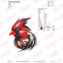 Red Cardinal Bird Embroidery Design Nature Inspired Stitch Art