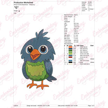 Funny Bird Machine Embroidery Design