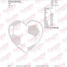 Soccer Ball Heart Embroidery Design