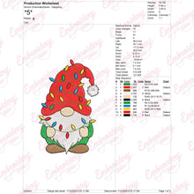Christmas Gnome Embroidery Design