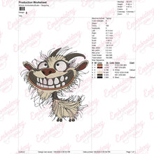 Funny Goat Embroidery Design