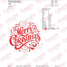 Christmas Blessings Embroidery Design