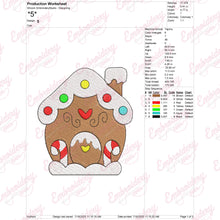 Christmas Gingerbread House Delight Embroidery Design