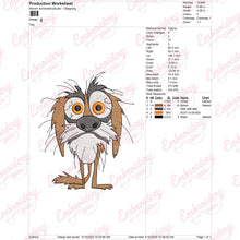 Crazy Dog Machine Embroidery Design