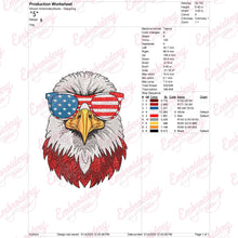 American Pride Eagle Embroidery Design