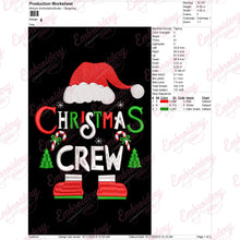 Christmas Crew Santa Embroidery Design