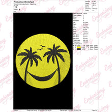 Smiley Face Happy Smile Embroidery Design