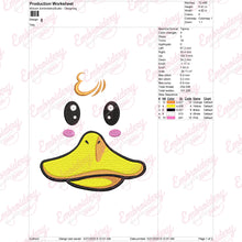 Duck Costume Embroidery Design