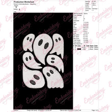 Halloween Ghosts Set Embroidery Design